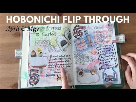 Hobonichi Cousin Flip Through April May Journal Flip Through