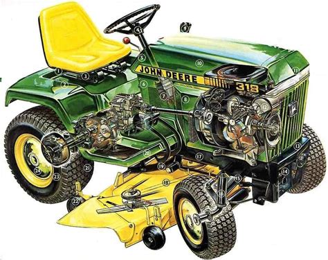 John Deere Model 318 Mower Deck Parts Diagram Mower Diagram