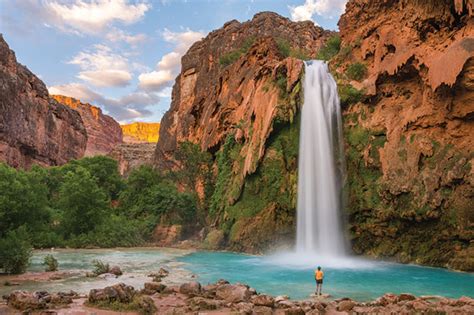 Havasu Falls And Other Havasupai Waterfalls Near Grand Canyon National