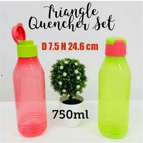 Tupperware Triangle Quencher Eco Bottle Ml Shopee Malaysia