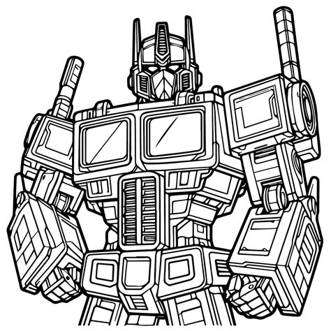 Coloriage Image De Optimus Prime Télécharger Et Imprimer Gratuit Sur