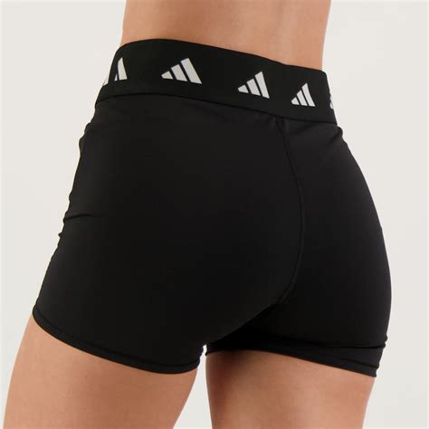 Shorts Adidas Techfit Feminino Preto Futfanatics