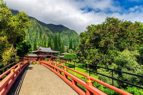 Byodoin Japanese Buddhist Temple Em Oahu Hawaii Imagem De Stock