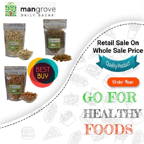 Mangrove Daily Bazar Combo Pack Cashew Whole California Almond Raisins