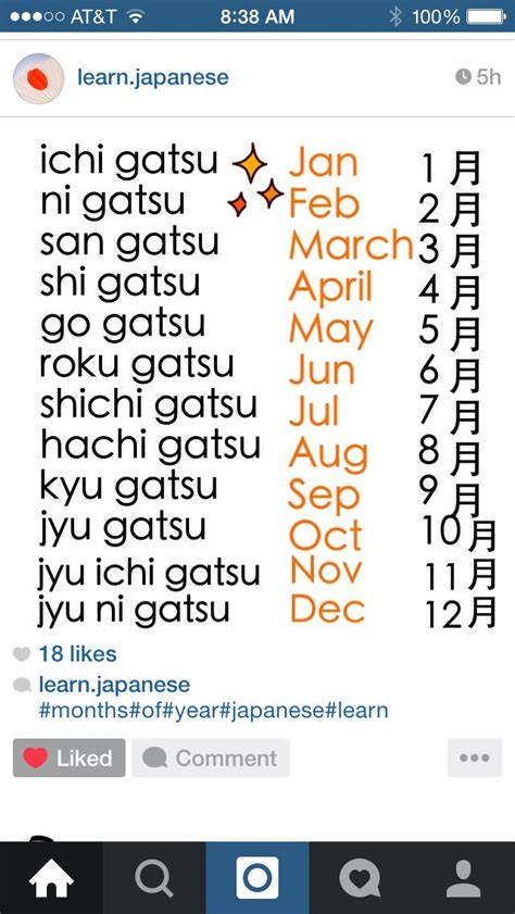 Months | Learn japanese words, Basic japanese words, Japanese language ...