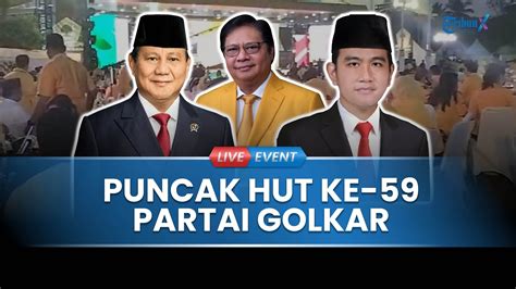 LIVE EVENT Puncak HUT Ke 59 Golkar Presiden Jokowi Hadir Siap