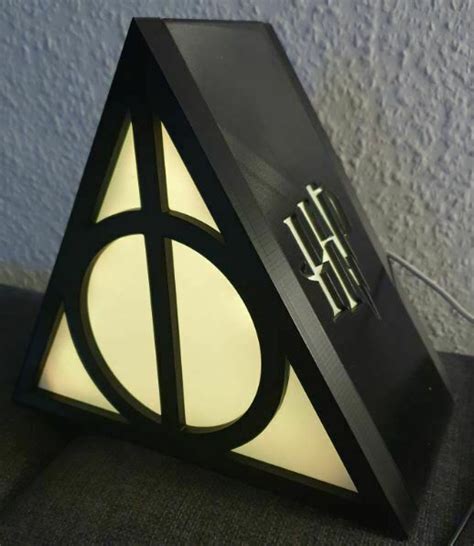 Free 3d File Harry Potter Deathly Hallows Table Lamp Remixed ・3d