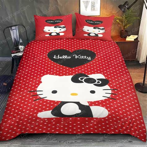 Hello Kitty Bed Set Bedding Set Bedroom Sets Bed Sheets Twin Full