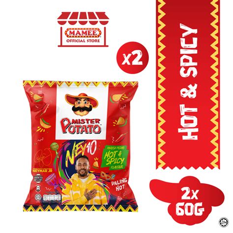 Mister Potato Chips X Neymar Hot Spicy G X Packs Shopee Malaysia