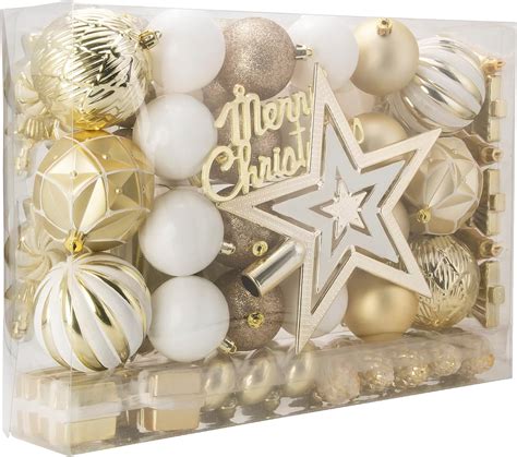 Laraine Christmas Balls Ornaments 88 Pcs Decorations For