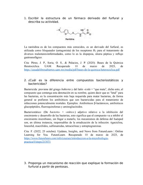 P Qofh Pr Ctica Quimica Organica Farmacos Heterociclicos