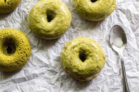 Baked Matcha Donuts