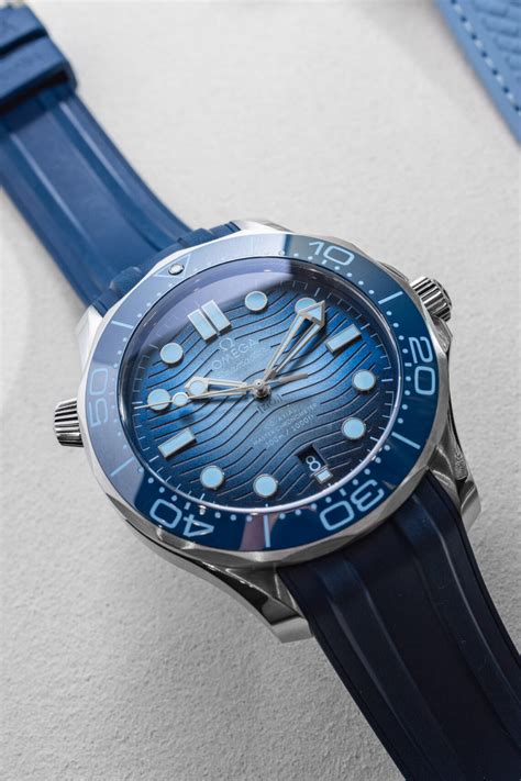 Hands On Omega Seamaster Diver M Th Anniversary Summer Blue Watch