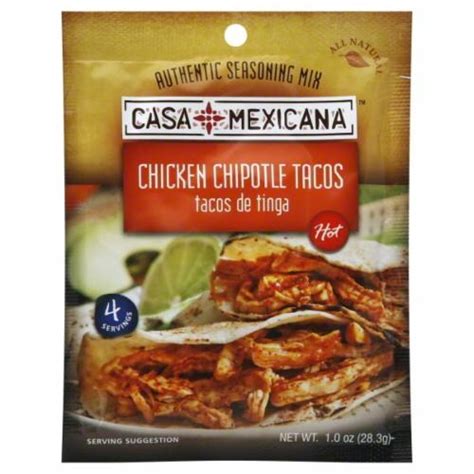 Casa Mexicana Chicken Chipotle Tacos Seasoning Mix 1 Oz Kroger