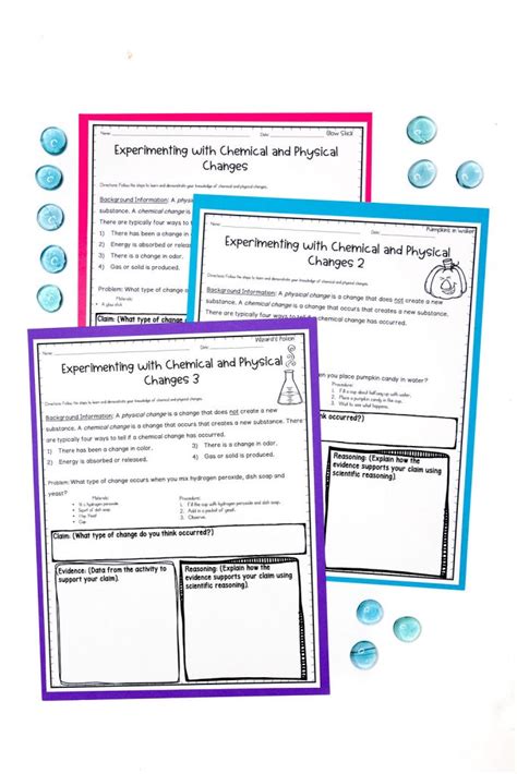 Teaching A Physical And Chemical Change Unit Teaching Muse