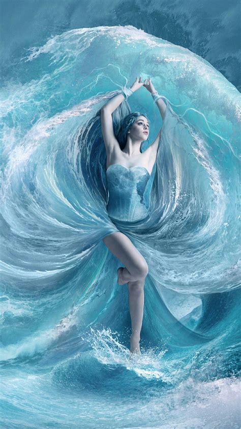 Sea Dress, Fantasy Kunst, Water Element, Beautiful Fantasy Art, Fantasy ...