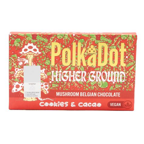 Polkadot Mushroom Belgian Chocolate Cookies Cacao Grams