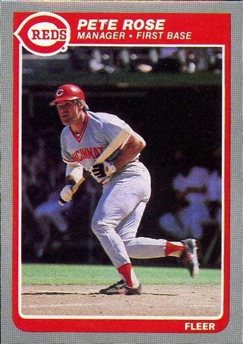 The Hit King Is Also King Of The 1985 Fleer Baseball Card Set