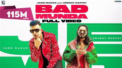 Bad Munda Jass Manak Ft Emiway Bantai Full Video Satti Dhillon Deep Jandu Gk Geet Mp3