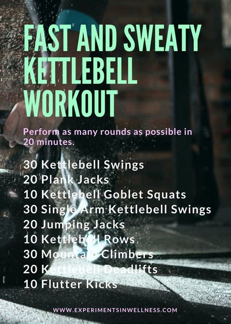 Fast and Sweaty Kettlebell Workout | All The Essential Kettlebell ...