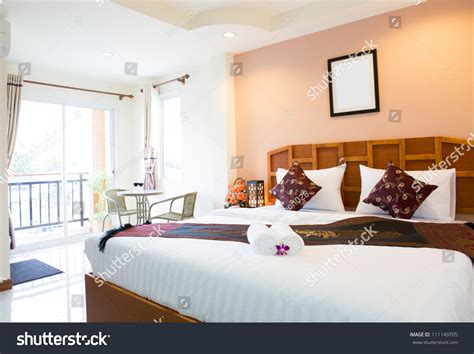 Interior Of Modern Comfortable Hotel Room Stock Photo 111149705