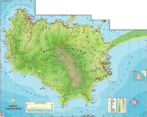 Monte Argentario Overview Map - Monte Argentario Italy • mappery