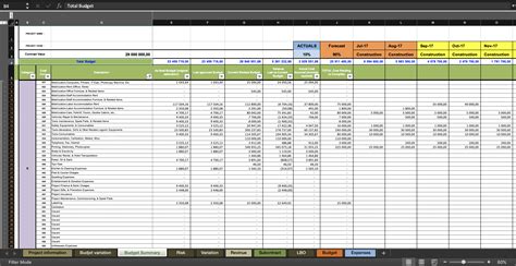 Cost Control In Projects Management Excel Model Eloquens