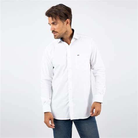 Ripley Camisa Manga Larga Algod N Hombre Pierre Cardin Blanco Pc Ca