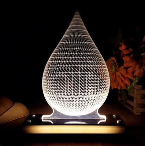 Cool White Acrylic 3d Illusion Led Night Lamp For Decoration Table Top Usb Dc 5v At Best Price