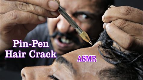 Asim Barber Hair Cracking Head Massage With Pin Pen Therapy Neck