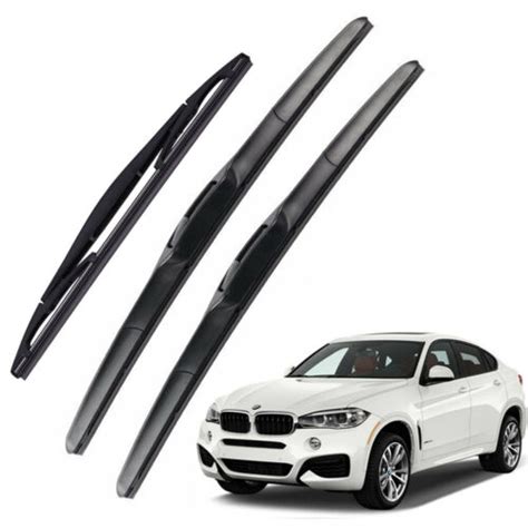 3pcs Front And Rear Windshield Window Wiper Blade For Bmw F15 F85 X5 2014