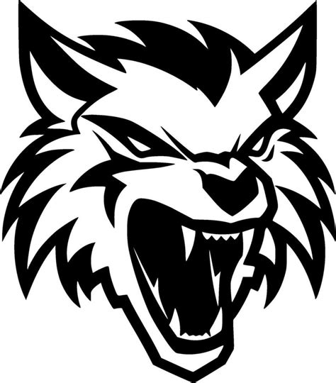 Lobo Minimalista Y Plano Logo Vector Ilustración 34801825 Vector En