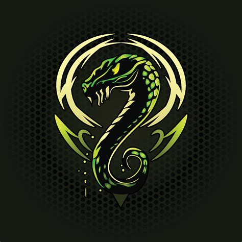 E-sports Snake Logo, venomous Green Snake e-sport logo 15715575 Vector ...