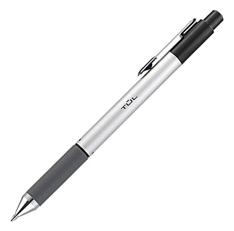 Tul Bp Retractable Ballpoint Pens Medium Point Mm Silver Barrel