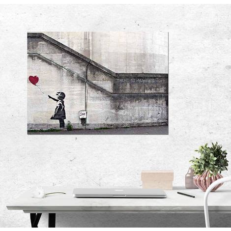 Banksy Poster Hope Girl With Red Balloon There Is Always Hope 170gr