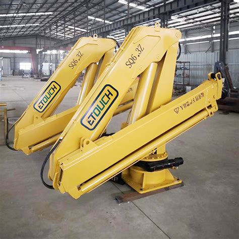 High Quality Hydraulic Knuckle Boom 8ton Marine Crane China Hydraulic