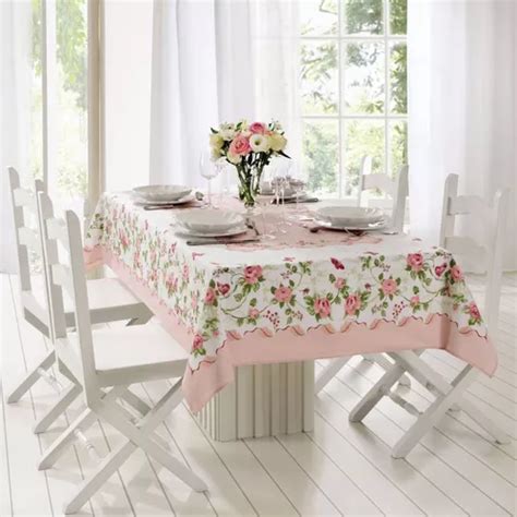 Toalha De Mesa Rose Estampada Retangular Lugares Lepper