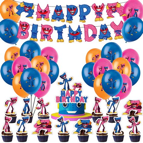 Buy Video Game Party Supplies Game Theme Birthday Decorations Include ...