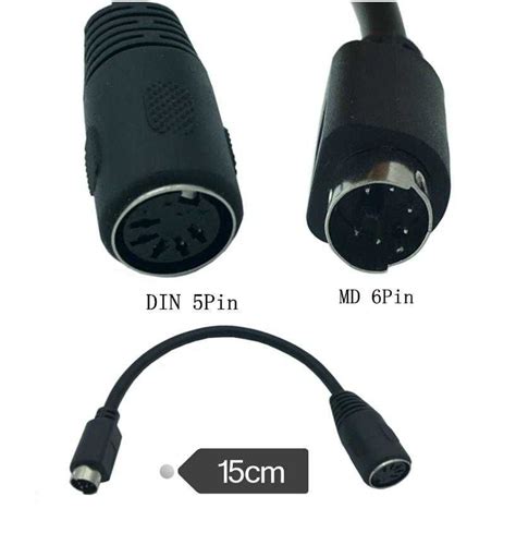 Conector Mini Din De Pinos Ps Macho Para Din De Pinos F Mea S O