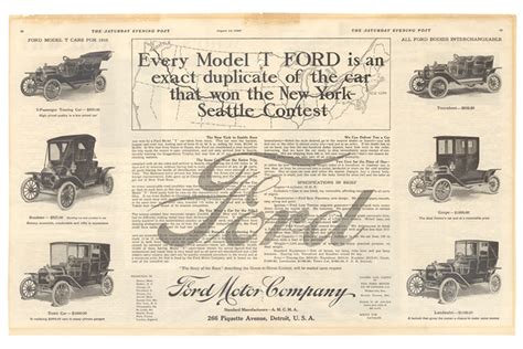 1910 Ford Model T advertisement from THE SATURDAY EVENING … | Flickr