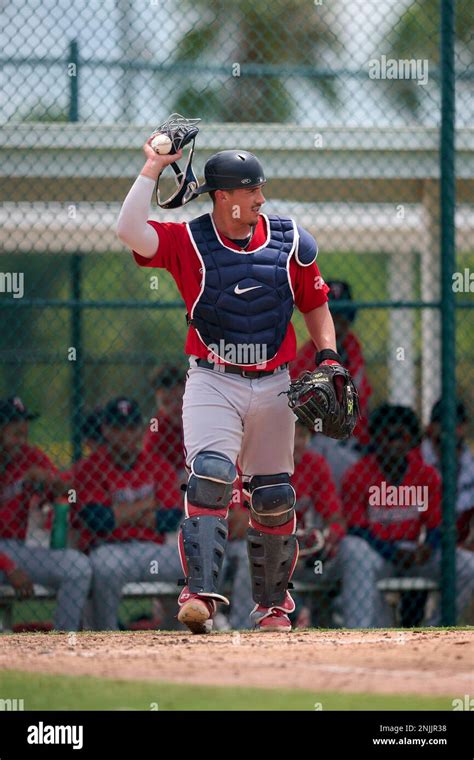 Fcl Twins Catcher Alex Isola 52 During A Florida Complex League Baseball Game Against The Fcl