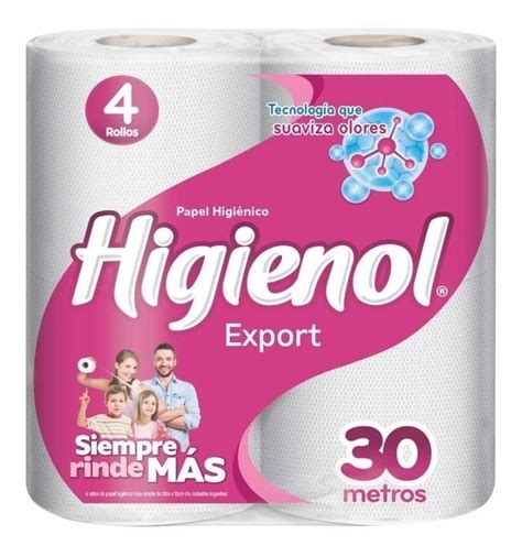 Papel Higiénico Higienol Export 4 X 30 Mts Distribuidora La Flia