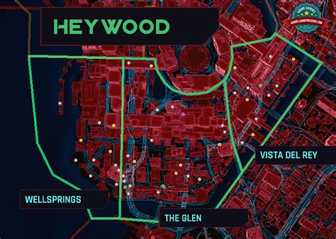 Cyberpunk 2077 Heywood NCPD Scanner Hustles Map Walkthrough