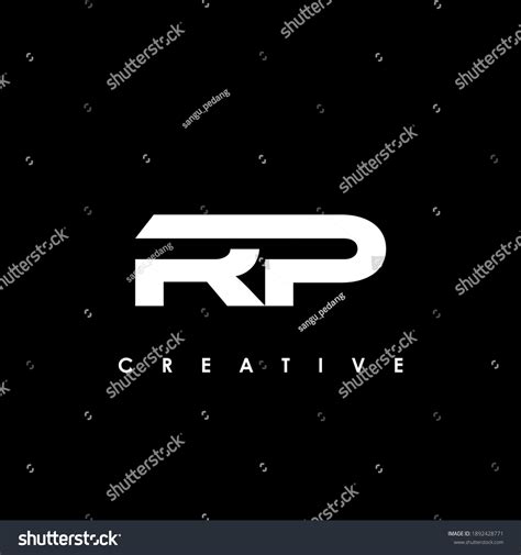 Rp Letter Initial Logo Design Template Stock Vector Royalty Free