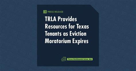 Trla Provides Resources For Texas Renters As Eviction Moratorium