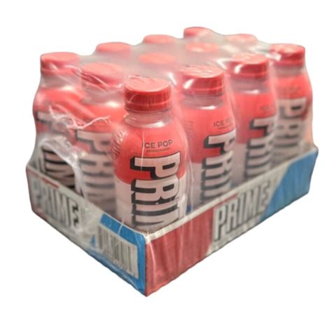 Prime Hydration Drink Ice Pop 12 Pack Botella Por Logan Paul X Ksi In