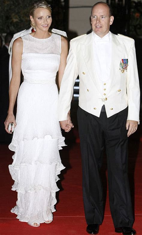 Charlene Wittstock The Monaco Princess Bride Wore Armani Wedding Gowns Stylefrizz