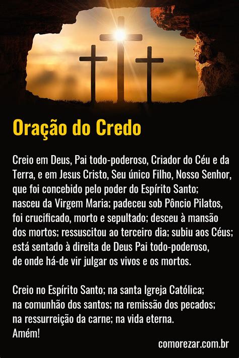 Ora O Do Credo Ora O Ora O Prote O Espiritual Creio Deus Pai