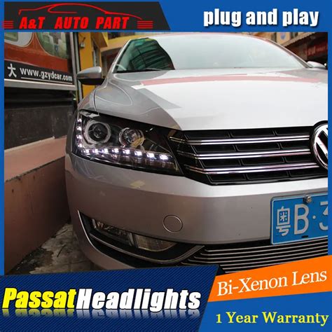 2011 2015 For Vw Passat B7 Headlights Car Styling Bi Xenon Lens LED