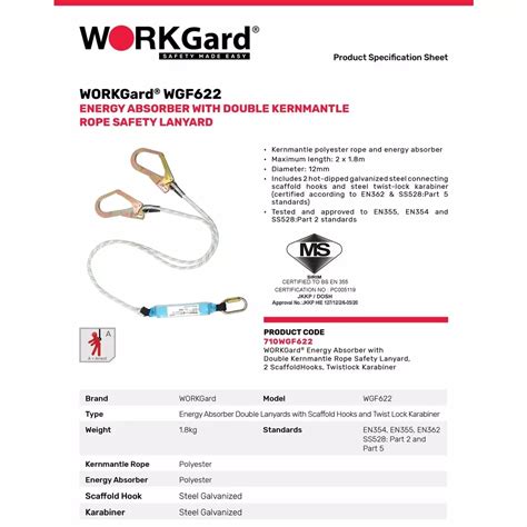 Worksafe Wsfab Full Body Harness With Front Dorsal Anchorage